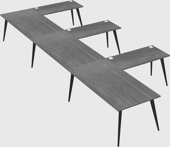Modern l-shaped office desk
