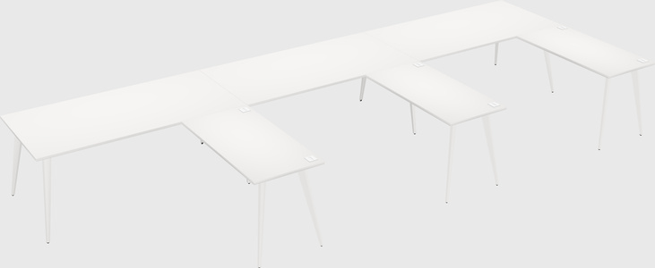 Modern l-shaped office desk