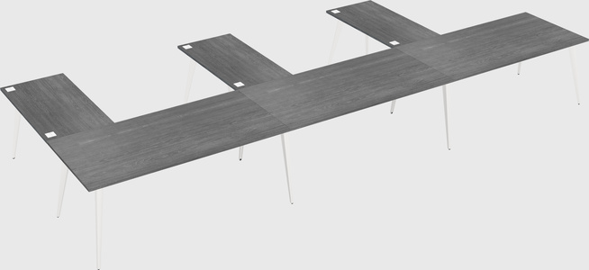 Modern l-shaped office desk