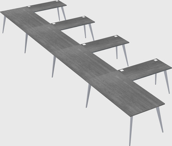 Modern l-shaped office desk