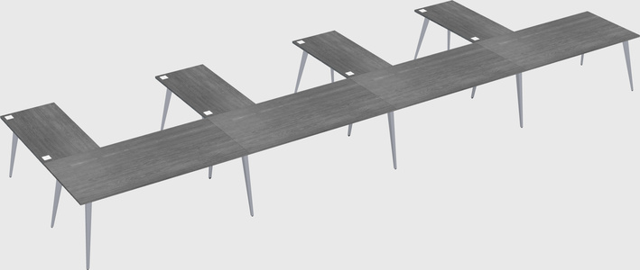 Modern l-shaped office desk