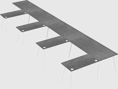 Modern l-shaped office desk