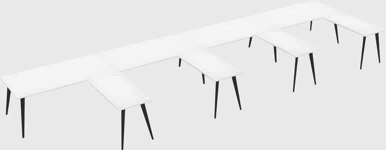 Modern l-shaped office desk