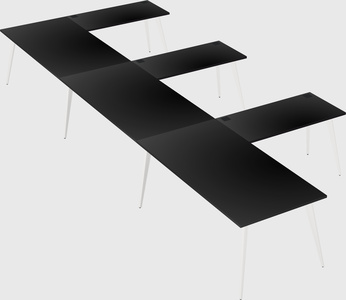 Modern l-shaped office desk