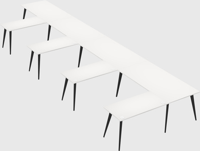 Modern l-shaped office desk