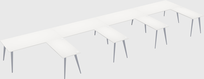 Modern l-shaped office desk