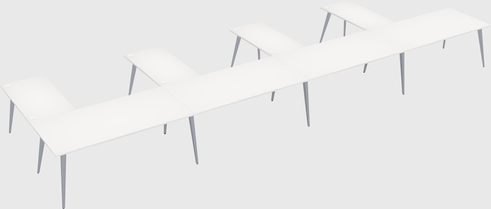 Modern l-shaped office desk