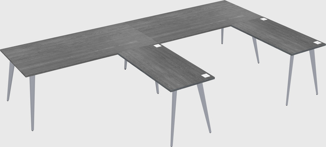 Modern l-shaped office desk