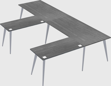 Modern l-shaped office desk