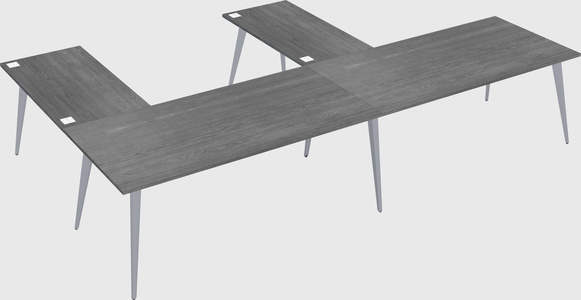 Modern l-shaped office desk