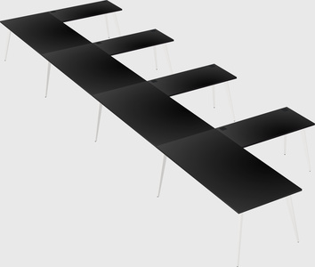 Modern l-shaped office desk