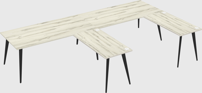 Modern l-shaped office desk
