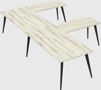 Modern l-shaped office desk