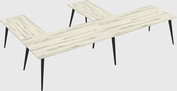 Modern l-shaped office desk