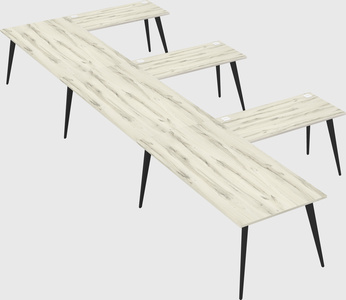 Modern l-shaped office desk