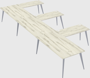 Modern l-shaped office desk