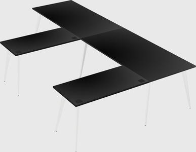 Modern l-shaped office desk