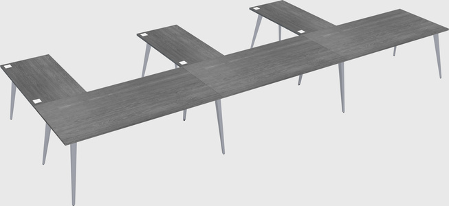 Modern l-shaped office desk