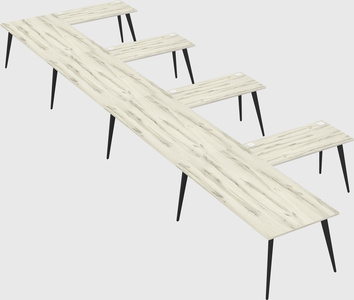 Modern l-shaped office desk