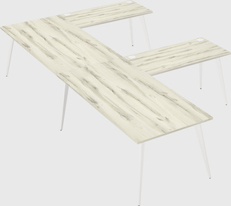 Modern l-shaped office desk