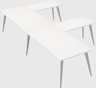 Modern l-shaped office desk