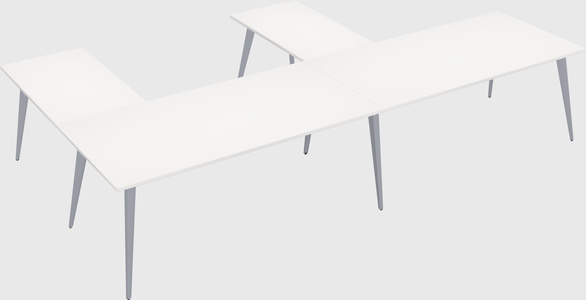 Modern l-shaped office desk