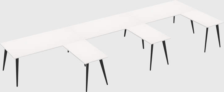 Modern l-shaped office desk