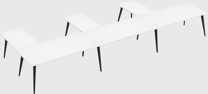 Modern l-shaped office desk