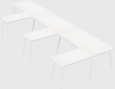Modern l-shaped office desk