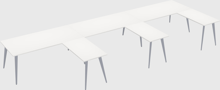 Modern l-shaped office desk
