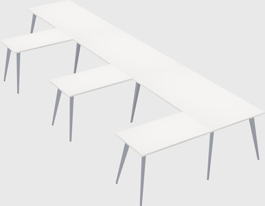 Modern l-shaped office desk