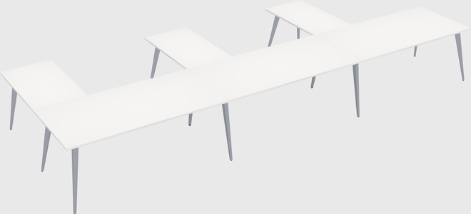 Modern l-shaped office desk