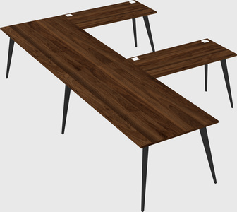 Modern l-shaped office desk