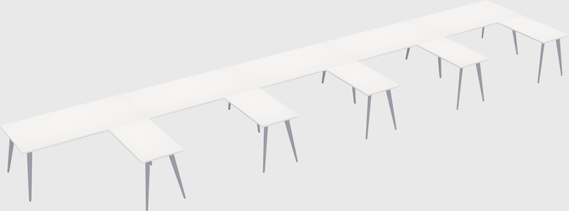Modern l-shaped office desk