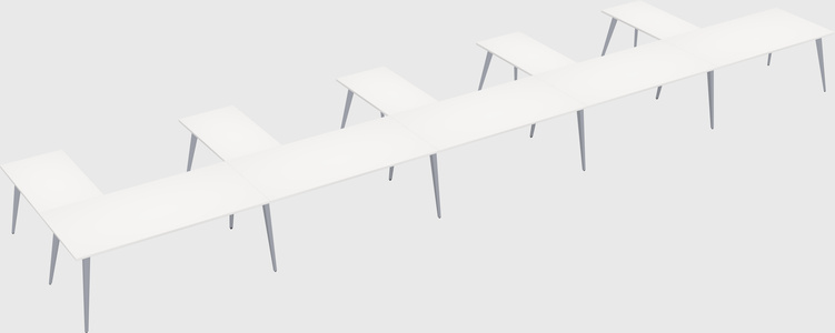 Modern l-shaped office desk