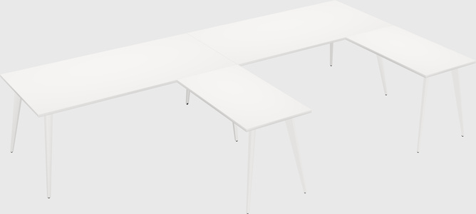 Modern l-shaped office desk
