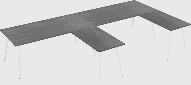Modern l-shaped office desk
