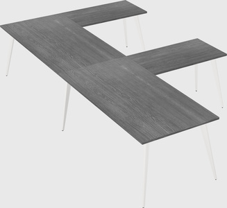 Modern l-shaped office desk