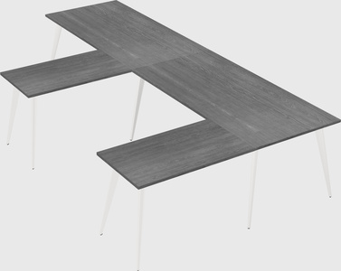 Modern l-shaped office desk