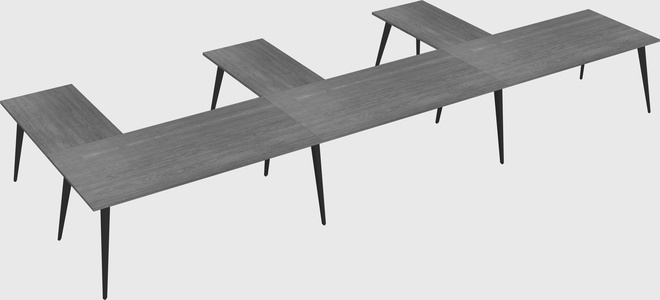 Modern l-shaped office desk