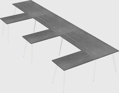 Modern l-shaped office desk