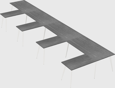 Modern l-shaped office desk