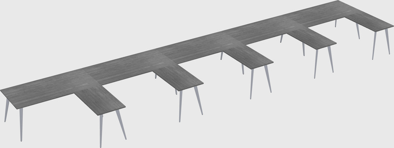 Modern l-shaped office desk