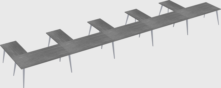Modern l-shaped office desk