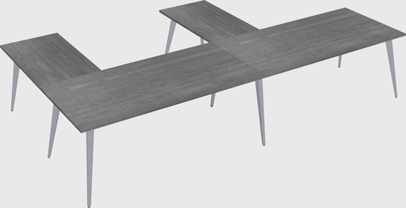 Modern l-shaped office desk