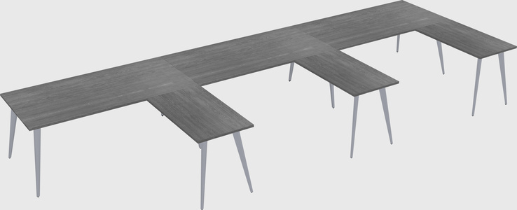 Modern l-shaped office desk