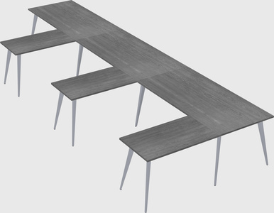 Modern l-shaped office desk