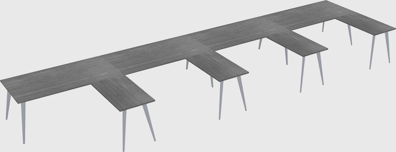 Modern l-shaped office desk