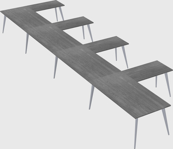 Modern l-shaped office desk