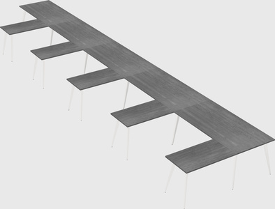 Modern l-shaped office desk